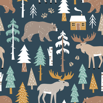 Moose Pattern Images – Browse 10,573 Stock Photos, Vectors, and Video ...