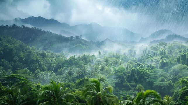 The experience of rain in different climates: Tropical, temperate, and arid regions