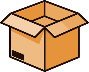 열린 박스 클립아트 일러스트레이션