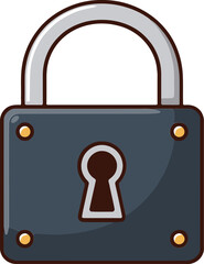 자물쇠 클립아트 일러스트레이션