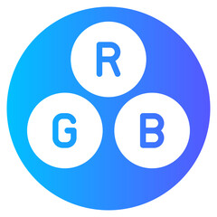 color palette gradient icon