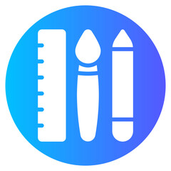 stationery gradient icon