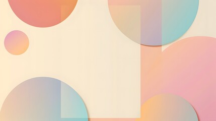 Obraz premium Creative Pastel Geometric Art