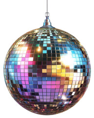 disco ball isolated on transparent background