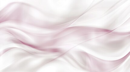 Soft flowing silk fabric in light pink and white tones creating a delicate and smooth texture in a serene ambiance