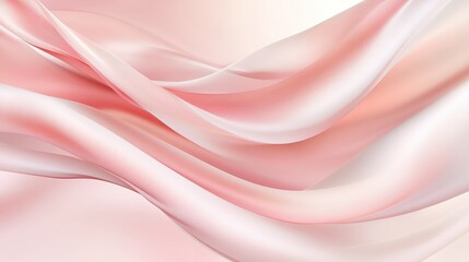 Delicate flowing fabric in soft pink hues against a light backdrop creating a tranquil and elegant ambiance