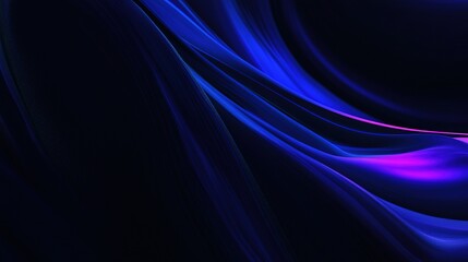 Flowing waves of blue and purple light create a mesmerizing abstract background suitable for modern design