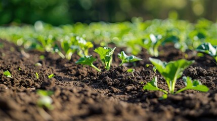 Obraz premium The importance of soil health in sustaining plant and animal life