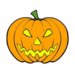 Clipart of a halloween pumpkin