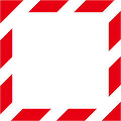 危険、緊急性をイメージさせる赤いフレーム