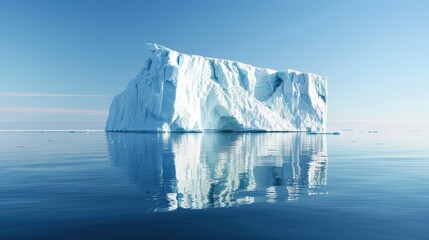 The melting of polar ice caps is one of the most visible signs of climate change.