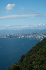 鹿児島市の街並みの風景
