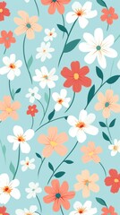 Flowers wallpaper pattern plant inflorescence.