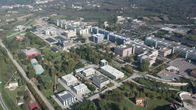drone, vista su Universit&agrave; di Salerno