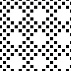 Fototapeta premium Abstract geometric pattern with crosses, stripes, lines. Seamless vector background. White and black ornament. Modern reticulated graphic design.