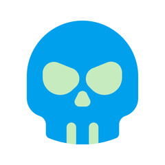 skull duo tone icon