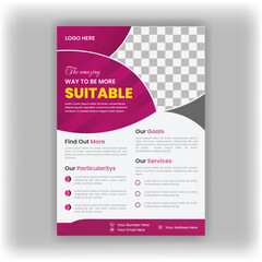 Corporate business flyer template design,Brochure design, cover modern layout, flyer in A4 with colorful business proposal, promotion, advertise, publication, marketing.