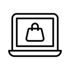 Shop easily with this online shopping icon for digital retail needs