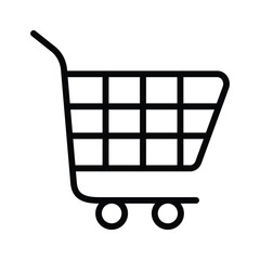 Icon showing a cart, symbolizing online shopping and purchases