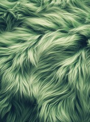 Obraz premium Soft Green Fur Texture for Creative Projects