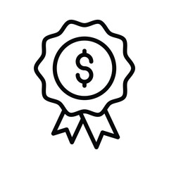 Highlight value with this dollar badge icon