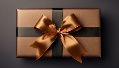 gold ribbon with bow