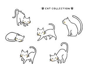 猫のイラストセット