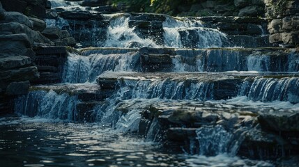 The shape and form of a waterfall can vary greatly
