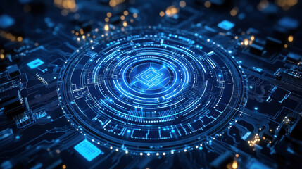 Circuit board integrated circuit CPU encryption chip