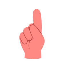 Hand, pointing, leaning, grasping, clenching, holding, different arm action, gesture symbol, different hand gestures, signs shown with palm and fingers isolated on background flat vector illustration.