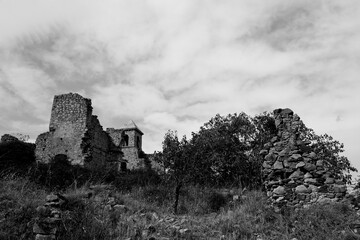 Campomaggiore vecchio, borgo fantasma,Potenza,Basilicata,Italy
