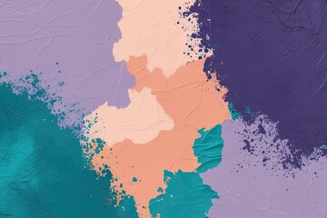 Obraz premium Vibrant Abstract Background Textures in Lavender Peach Teal and Azure for Dynamic Event Marketing