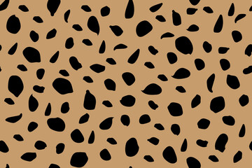 Trendy cheetah skin seamless pattern