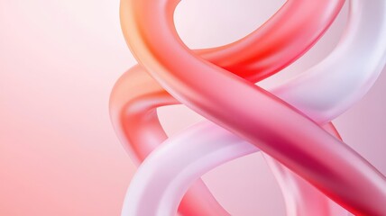 Abstract fluid lines in shades of pink and red create a dynamic and modern background. Perfect for artistic and design projects.