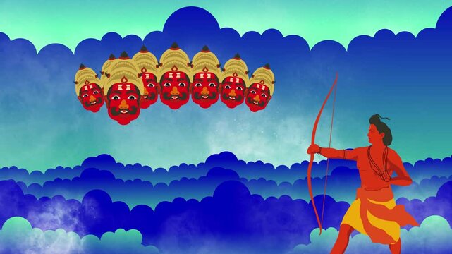 Original name(s): lord rama killing ravana Happy Dussehra festival, illustration of Lord Rama killing Ravana in Dussehra,Vijayadashami