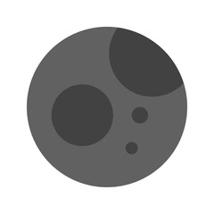 Obraz premium full moon flat icon