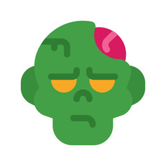 zombie flat icon