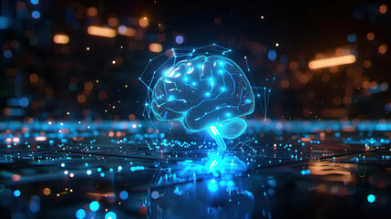 AI laboratory research center laboratory digital art illustration