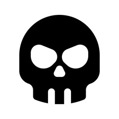 skull glyph icon