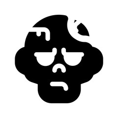 zombie glyph icon