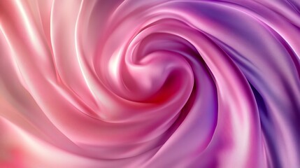 Obraz premium A beautiful swirl of pink and purple silk fabric, creating a soft, elegant texture that adds a touch of sophistication to any design.