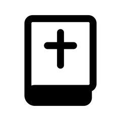 Fototapeta premium bible glyph icon