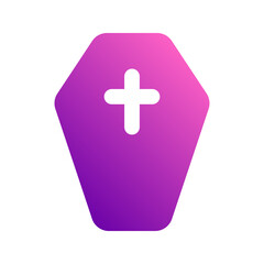 Obraz premium coffin gradient icon