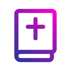 Obraz premium bible gradient icon