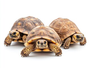 Obraz premium Tortoises on white surface