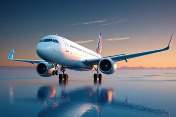 Obraz premium Three Dimensional Airline Boarding Pass Design for Exciting Summer Vacation Travel