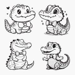 Creative animal vector art on a white background