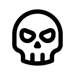 skull line icon