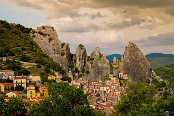 Castelmezzano, il borgo antico immersi nei tipici panorami delle Dolomiti Lucane,Potenza,Basilicata,Italy-37