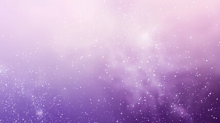 Obraz premium This background design features a gradient transition from deep purple to soft lavender, with delicate star-like specks scattered across.
